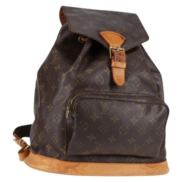 LOUIS VUITTON Monogram Montsouris GM Backpack M51135 LV Auth 138617 - Picture 1 of 16